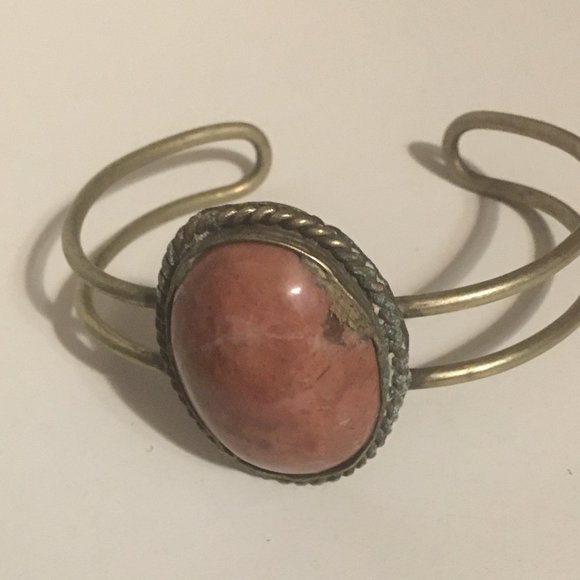 Jewelry - Vintage Rhodonite Cuff Bracelet - 323 $24 FIRM
